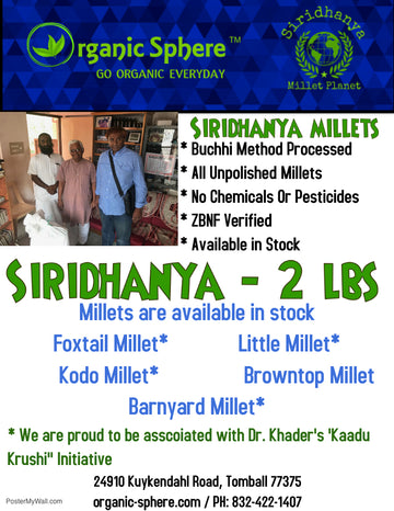 Buying Siridhanya/Rich grain millets from Organic Sphere