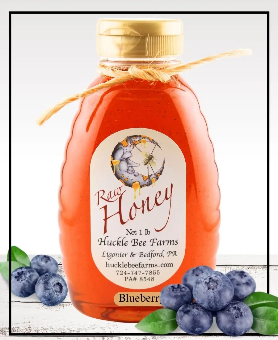 Blueberry Infused Honey Huckle Bee Farms LLC