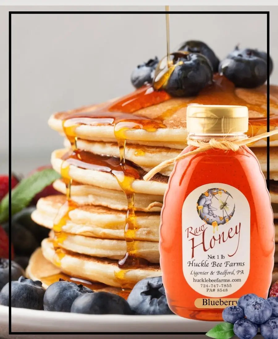 Blueberry Infused Honey Huckle Bee Farms LLC