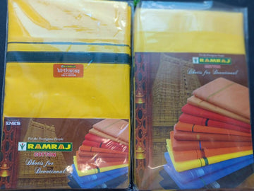 Devotional Dhoti from Ramraj - Yellow Color