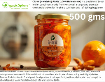 Citron / Heralekai Pickle (100% Homemade) Organic Sphere