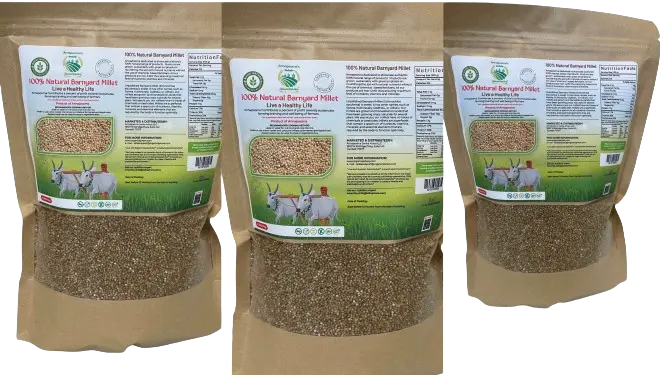 100% Natural Barnyard Millet – Hulled, Vegan & Gluten-Free Millet Whole Grain Diet – No Additive & Preservatives – Calcium & Vitamin B12 Rich Organic Sphere LLC