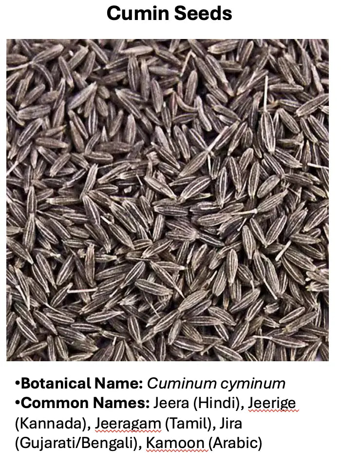 Fresh 100% Natural  Cumin Seeds - 200 gms Organic Sphere LLC