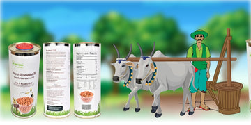 Organic Sphere's Bull-Driven Peanut Oil: 100% Natural & Wood-Pressed - Pure, Unrefined Cooking Oil with Authentic Extraction Method