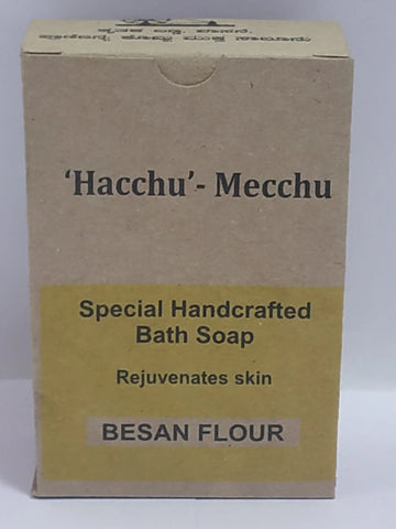 Handmade Besan/Gram Flour Soap(90g) - Pack of 12