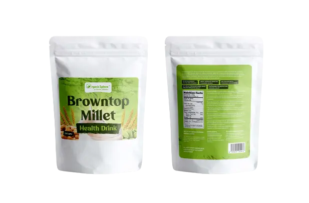 Browntop Millet  - Health Drink Powder Organic Sphere LLC